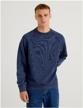 sweatshirt united colors of benetton, size el, blue logo