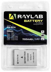 img 4 attached to Battery Raylab RL-ENEL14 1100mAh (for Nikon D3200, D3300, D3400, D5100, D5300, D5500)