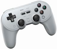 gamepad 8bitdo pro 2, gray logo