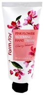 farmstay pink flower blooming cherry blossom hand cream, 100 ml logo