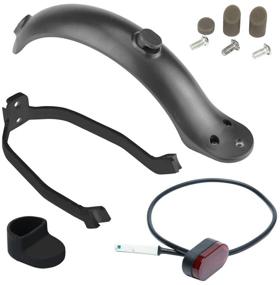 img 4 attached to Rear fender assembly for Xiaomi M365 / Pro / Pro2 / 1S / Aovo M365Pro / Aovo M1 electric scooter, brake light and fender support included