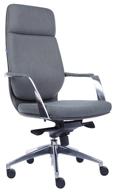 computer chair everprof paris for executive, upholstery: textile, color: gray logo
