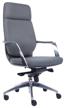 computer chair everprof paris for executive, upholstery: textile, color: gray logo