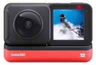 action camera insta360 one r, 5760x2880, black/red logo