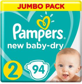img 3 attached to Pampers diapers New Baby Dry 2, 4-8 kg, 94 pcs., white