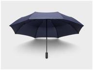 зонт xiaomi oversized portable umbrella, темно-синий логотип