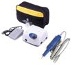 strong 210/105l manicure and pedicure machine with bag, 35000 rpm, 1 pc., white/blue 1 logo