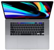 16" notebook apple macbook pro 16 late 2019 (3072x1920, intel core i9 2.3 ghz, ram 16 gb, ssd 1024 gb, radeon pro 5500m), mvvk2ll/a, space gray logo