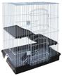 cage for rodents, rabbits triol c5-1 61x46x77 cm 61 cm 46 cm 77 cm black/white logo