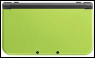 game console nintendo new 3ds xl 64 gb, lime x black logo