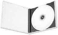 черная коробка для компакт-диска (с логотипом), на 1 диск, 10 мм, упаковка - 10 шт. логотип