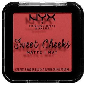 img 3 attached to NYX professional makeup Pressed Blush Sweet Cheeks Creamy Powder Matte, 4 citrine rose