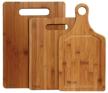 set of cutting boards taller tr-2203, 3 pcs. wood logo