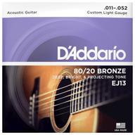 string set d "addario custom light set ej13 80/20 bronze, 1 pack. logo