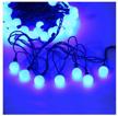 garland sh lights colored balls oldbl100, 15 m, 100 lamps, blue diodes/black wire logo