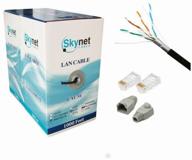 twisted pair cable skynet premium csp-ftp/outdoor 4x2x0.51 cu (copper) in screen for outdoor laying / black - 50 m logo