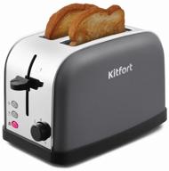 toaster kitfort kt-2014-6, graphite logo