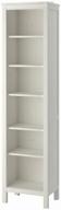 shelving unit ikea hemnes, 6 shelves, material: fiberboard, wxdxh: 49x34x197 cm, white stain logo