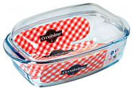 утятница стеклянная pyrex o cuisine, 6.5 л прозрачный логотип