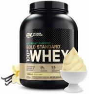 protein optimum nutrition 100% whey gold standard naturally flavored, 2273g, vanilla logo