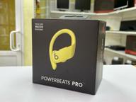 beats powerbeats pro wireless headphones, spring yellow logo