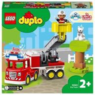 конструктор lego duplo 10969 fire truck set пожарная машина с мигалкой логотип