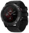 ⌚ black garmin fenix 5x plus sapphire smartwatch with wi-fi & nfc logo