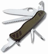 multitool swiss card victorinox military green logo