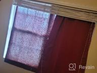 img 1 attached to WONTEX 100% Thermal Blackout Curtains For Bedroom - Winter Insulating Rod Pocket Window Curtain Panels, Noise Reducing And Sun Blocking Lined Living Room Curtains, Red, 42 X 84 Inch, Set Of 2 review by Brian Rogers