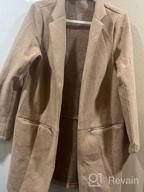 img 1 attached to Stay Warm In Style: Angashion Women'S Stand Collar Cardigan Coat With Zipper Pockets review by Jay Lopez
