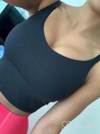 img 1 attached to 🏋️ Lemedy Adjustable Strap Crop Sports Bra with Padded Tank Top for Yoga, Gym, Running, and Workouts review by Phillip Ellis
