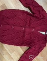 img 1 attached to 🧒 Cozy and Stylish Toddler Chunky Cardigan Sweater Sleeve for Boys review by John Love