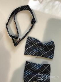 img 3 attached to Retreez Tartan Plaid Woven Microfiber Pre-tied Boy's Bow Tie – Classic Styles