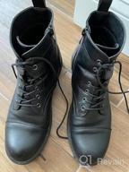 img 1 attached to Fashionable And Comfortable Women'S Ankle Boots With Low Heel: Vepose Lace Up Booties review by Jun Alves