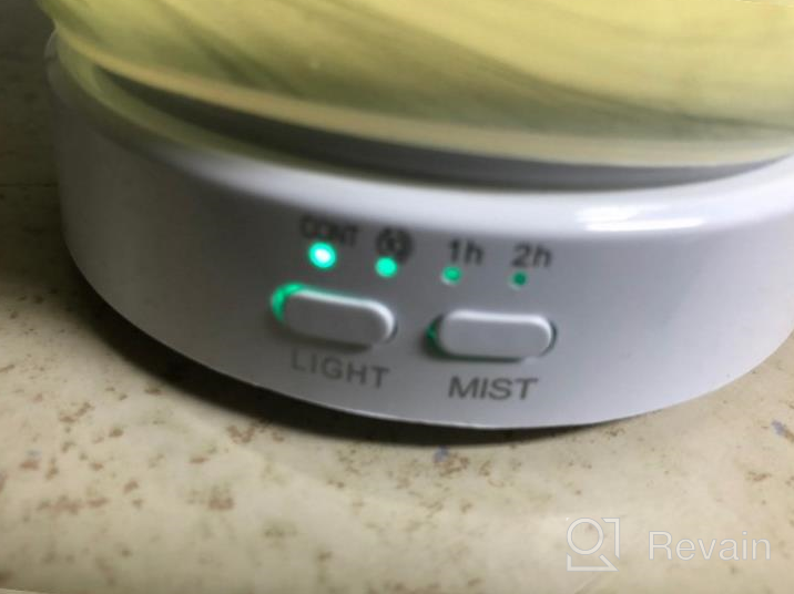 img 1 attached to Immerse Yourself In Aromatherapy Bliss With 120Ml Glass Diffuser; Ultrasonic Mist Humidifier With Timer Settings And Color Changing Lights In Blue For Ultimate Home Office And Bedroom Relaxation. review by Ricardo Stewart