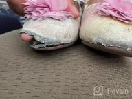 img 1 attached to 💃 Sparkle on Stage with ADAMUMU Toddler Ballet Flower Glitter Girls' Shoes review by Roger Weinmunson