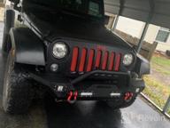 img 1 attached to Upgrade Your Jeep With LEDKINGDOMUS Rear Bumper: Fits 07-18 Wrangler JK And Unlimited With LED Lights And Hitch Receiver In Textured Black review by Michael Daniels