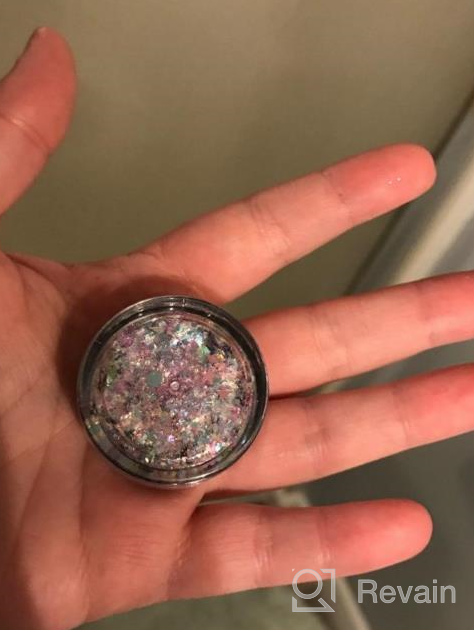 img 1 attached to Unleash Your Inner Unicorn With KARIZMA'S Chunky Holographic Glitter Set - Perfect For Festivals, Raves And Makeup Artistry! review by Delos Rodeo