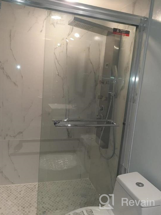 img 1 attached to Experience A Luxurious Shower With ROVOGO'S 4 Body Jets And 4 Mist Spray Shower Panel - Complete With Handheld, Tub Spout And Water Temperature Display review by Adam Gray