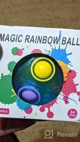 img 5 attached to Vdealen Rainbow Magic Puzzle Ball - игра-головоломка с 20 отверстиями для детей, подростков и взрослых - отличный подарок на день рождения, Рождество или Пасху и чулок для мальчиков и девочек