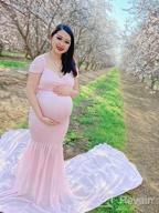 img 1 attached to Gorgeous Off Shoulder Mermaid Gown For Maternity Photo Shoot | ZIUMUDY review by Carlos Henley