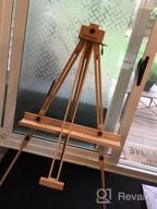 img 1 attached to 44"" Portable Painting Artist Easel - MEEDEN Tripod Field Painting Easel W/ Carrying Case, Solid Beech Wood Universal Tripod Easel For Painters Students & Landscape Artists review by Anthony Shepherd