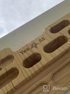 img 1 attached to Enhance Your Grip And Climbing Skills With The Yes4All Wooden Hang Board For Doorways review by Brian Tompkins
