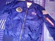 img 1 attached to Men'S USA Flag MA-1 Flight Bomber Jacket Windbreaker By Sandbank - Lightweight And Stylish review by Troy Houston