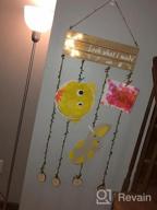 img 1 attached to 🎨 Hanging Artwork Display for Kids: Look What I Made Sign with 20 Clips and Remote Fairy Lights review by Scott Lavimodiere