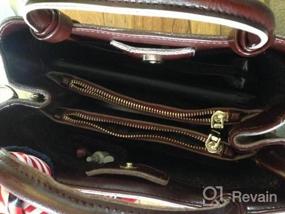 img 5 attached to Ретро-стильная маленькая сумочка на плечо для женщин - натуральная кожаная сумка от Covelin