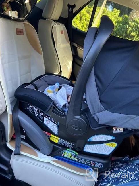 img 1 attached to Protect Your Car Seats With Siivton Car Seat Protectors - Ideal For Child Car Seats, Leather And Fabric Seats, 2 Mesh Pockets, Non-Slip Backing, Protects From Baby Or Pet Mess (2 Pack) review by Sameer Harder