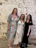 img 1 attached to Miessial Women'S Summer Chiffon Polka Dot V Neck Ruffle Maxi Beach Wrap Dress review by Shane Bullion