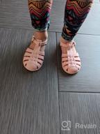 img 1 attached to Cute Copper Sandals for Toddler Girls: Stylish Flats for Little Fashionistas review by Melissa Jones