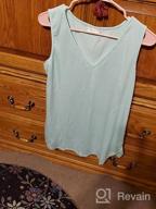 img 1 attached to Women'S V Neck Tank Tops: LaLaLa Loose Fit Sleeveless Summer Blouses review by Nick Henning